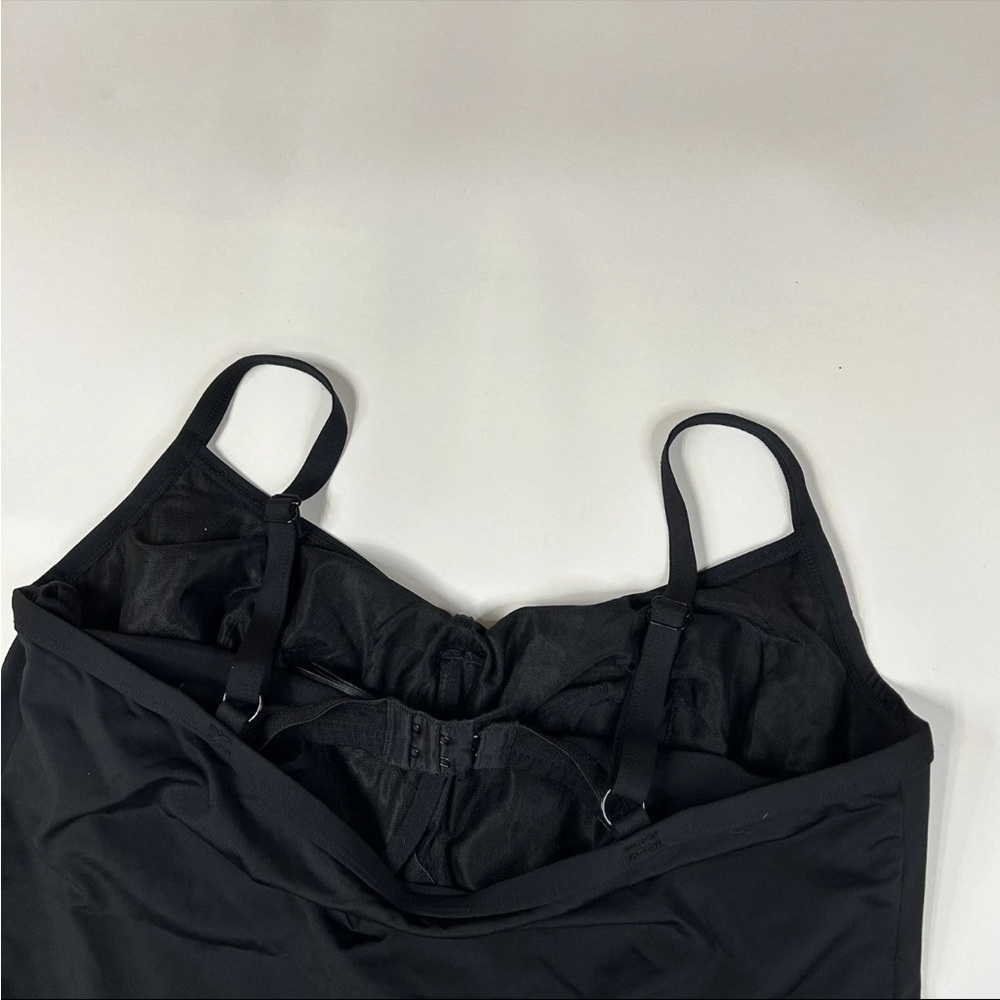 Panache Swim 40F 40DDD Tankini Top Anna SW0501 Black Unlined Underwire #1742 - Picture 2 of 9